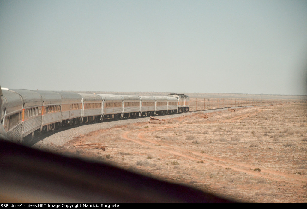 Grand Canyon Railway traveling to the Canyon